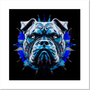 Alapaha Blue Blood Bulldog Watercolor Art Piece Posters and Art